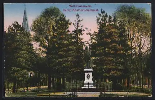 AK Wilhelmshaven, Prinz Adalbert Denkmal