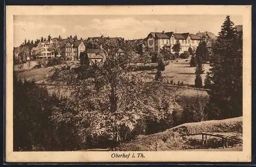 AK Oberhof i. Th., Teilansicht der Ortschaft