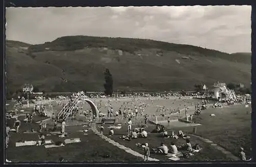 AK Bernkastel-Cues a. d. Mosel, Ansicht vom Freibad