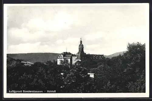 AK Sondershausen / Thüringen, Blick zum Schloss