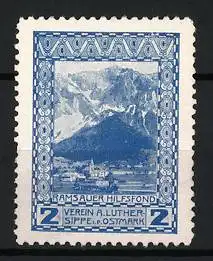 Reklamemarke Ramsau, Ramsauer Hilfsfond, Berglandschaft