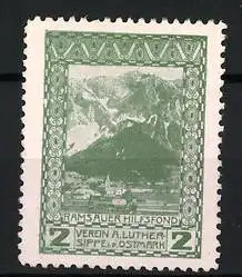 Reklamemarke Ramsau, Hilfsfond, Berglandschaft