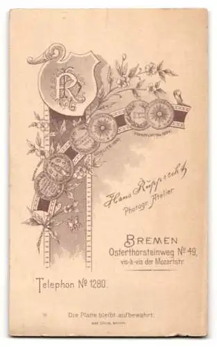 Fotografie Hans Rupprecht, Bremen, Osterthorsteinweg 49, Porträt eines eleganten Herrn
