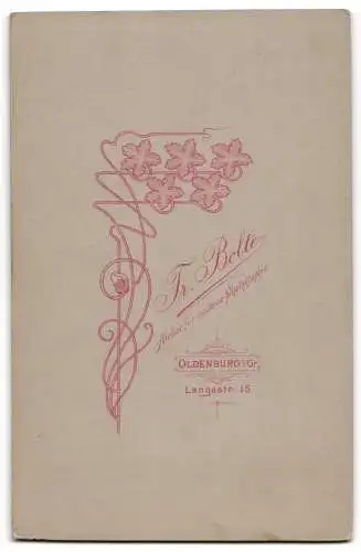 Fotografie F. Bolte, Oldenburg, Langestr. 15, Paar in eleganter Kleidung