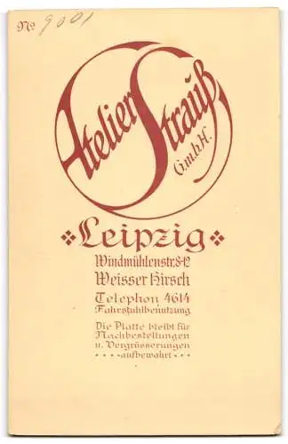 Fotografie Atelier Strauss, Leipzig, Windmühlenstr. 8-12, Porträt einer Dame