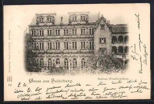 AK Heidelberg, Schloss, Friedrichsbau