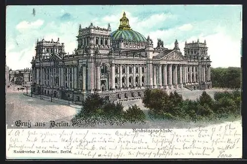 AK Berlin-Tiergarten, Der Reichstag