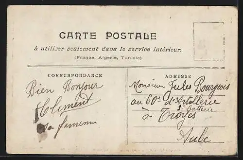 AK Paris, Inondation 1910, Rue de Javal, Grenelle