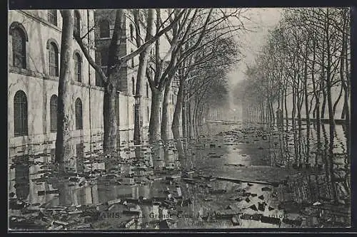 AK Paris, La Grande Crue de la Seine, Janvier 1910, Quai Debilly