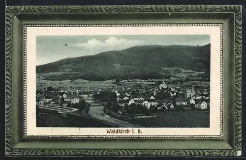 AK Waldkirch / Breisgau, Panoramablick mit Gebirge