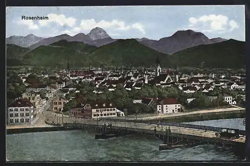 AK Rosenheim / Obb., Panorama