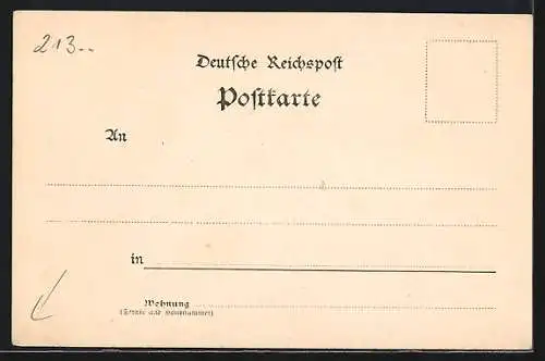 AK Lüneburg, Giebelhaus in der Salzstrasse, Ilmenau-Ufer, Stadtwappen