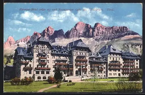 AK Karersee, Karersee-Hotel und Rosengarten