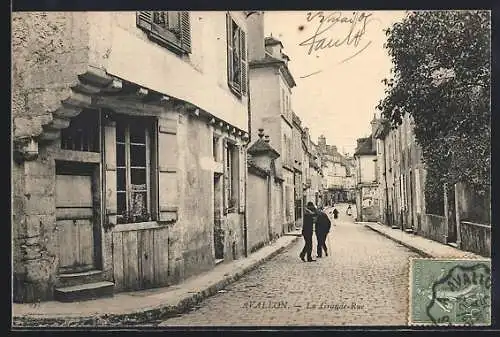 AK Avallon, La Grande-Rue