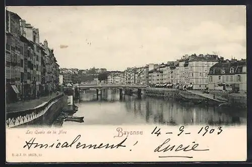 AK Bayonne, les quais de la Nive