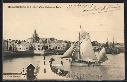 AK Les Sables-d`Olonne, Sortie d`une chaloupe de pêche