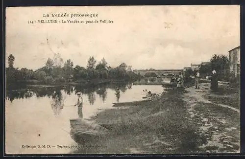 AK Velluire, La Vendée au pont de Velluire