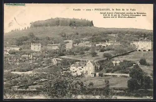 AK Pouzauges, le Bois de la Folie, point d`observation pendant la Révolution