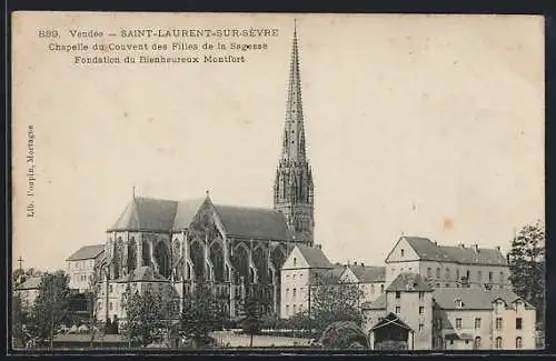 AK Saint-Laurent-sur-Sèvre, Chapelle du Couvent des Filles de la Sagesse, Fondation du Bienheureux Montfort