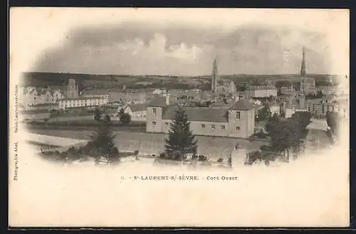 AK Saint-Laurent-sur-Sèvre, Vue générale côté Ouest