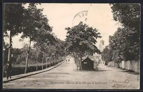 AK Montaigu, Entrée de la ville par le boulevard