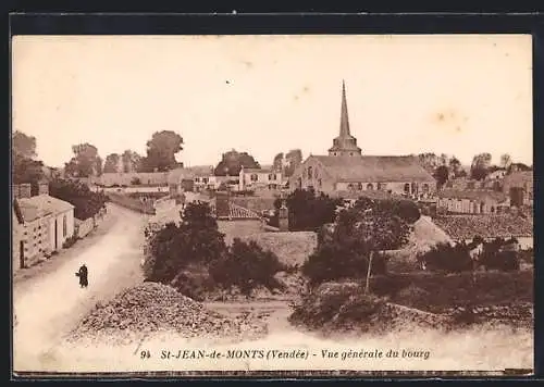 AK Saint-Jean-de-Monts, Vue générale du bourg