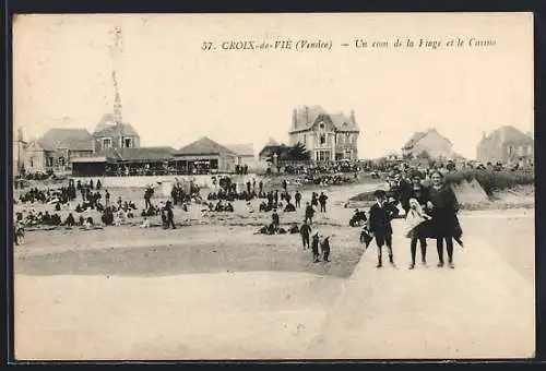 AK Croix-de-Vie, Un coin de la plage et le Casino