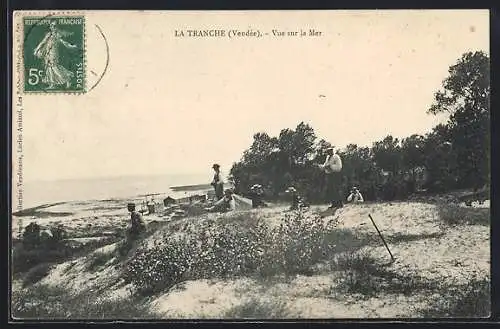 AK La Tranche, Vue sur la Mer