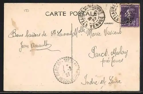 AK Saint-Laurent-sur-Sèvre, La Vallée de la Sèvre vue de La Salette