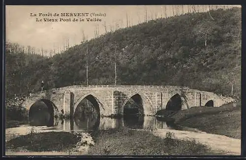 AK Mervent, Le Vieux Pont de la Vallée dans la forêt de Mervent