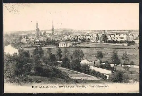 AK Saint-Laurent-sur-Sèvre, Vue d`ensemble