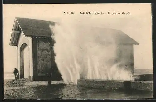 AK Île d`Yeu, Un jour de tempête