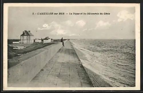 AK L`Aiguillon-sur-Mer, La Digue et les Bâtiments du Génie