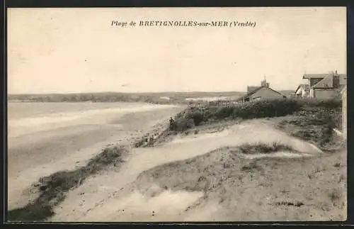 AK Bretignolles-sur-Mer, Plage et dunes de sable paisibles