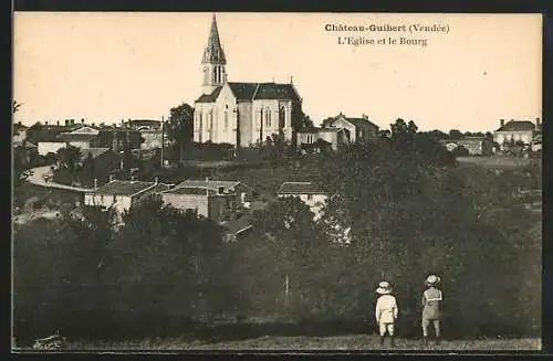 AK Château-Guibert, L`Église et le Bourg