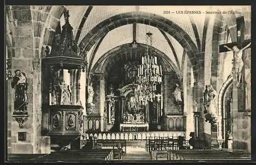 AK Les Épesses, Intérieur de l`Église