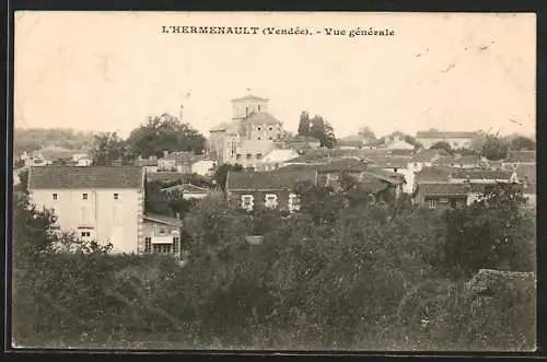 AK L`Hermenault, Vue générale du village en Vendée