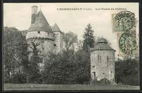 AK L`Hermenault, Les Tours du Château