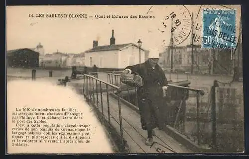 AK Les Sables-d`Olonne, Quai et Écluses des Bassins