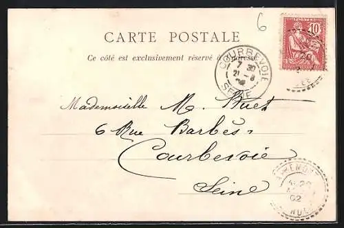 AK Apremont, Vue du village avec moulin et promeneurs sous parapluies