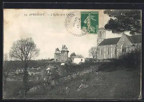 AK Apremont, L`Église et le Château