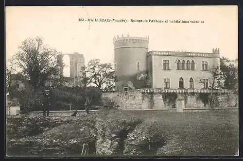 AK Maillezais, Ruines de l`Abbaye et habitations voisines