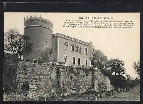 AK Maillezais, Château et anciens remparts fortifiés