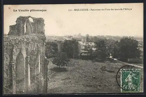 AK Maillezais, Panorama vu d`une des tours de l`Abbaye