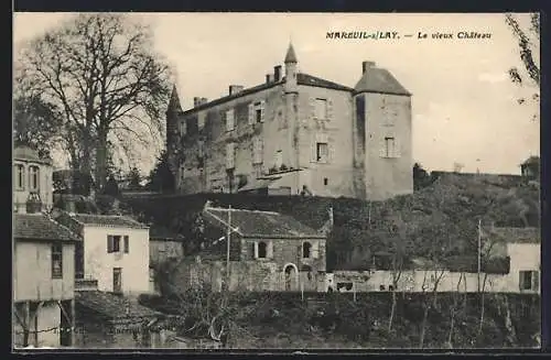 AK Mareuil-sur-Lay, Le vieux Château et maisons environnantes