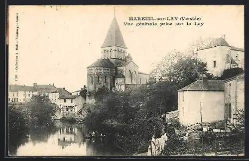 AK Mareuil-sur-Lay, Vue générale prise sur le Lay