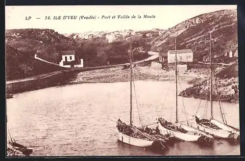 AK Île d`Yeu, Port et Vallée de la Meule