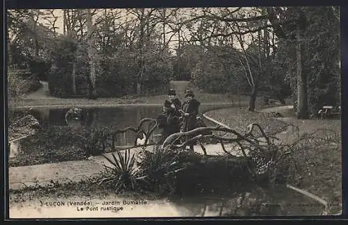 AK Lucon, Jardin Dumaine, Le Pont rustique