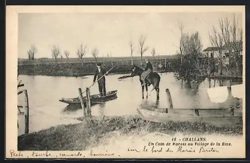 AK Challans, Un Coin de Marais au Village de la Rivée