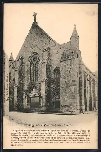 AK Mortagne, L`Église ancienne et son architecture historique